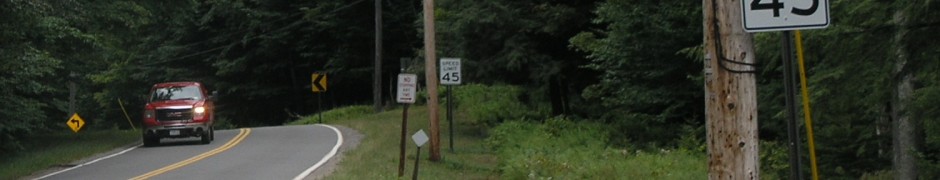 Some residents of South Shore Road believe it to be marked excessively with signage including the above spot where nearly identical speed limit signs pop up well within sight of each other.
