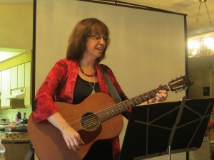 Singer/songwriter Donna Mucks of Forestport entertains Lakeside residents.