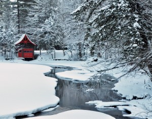 The Little Red Boathouse by Old Forge photographer Carolynn McCann (Dufft)