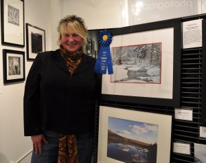 Carolynn McCann (Dufft) with her award winning Adirondack photograph