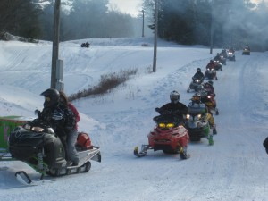 The Snowmobile Parade of 2012. Photo by David Verner