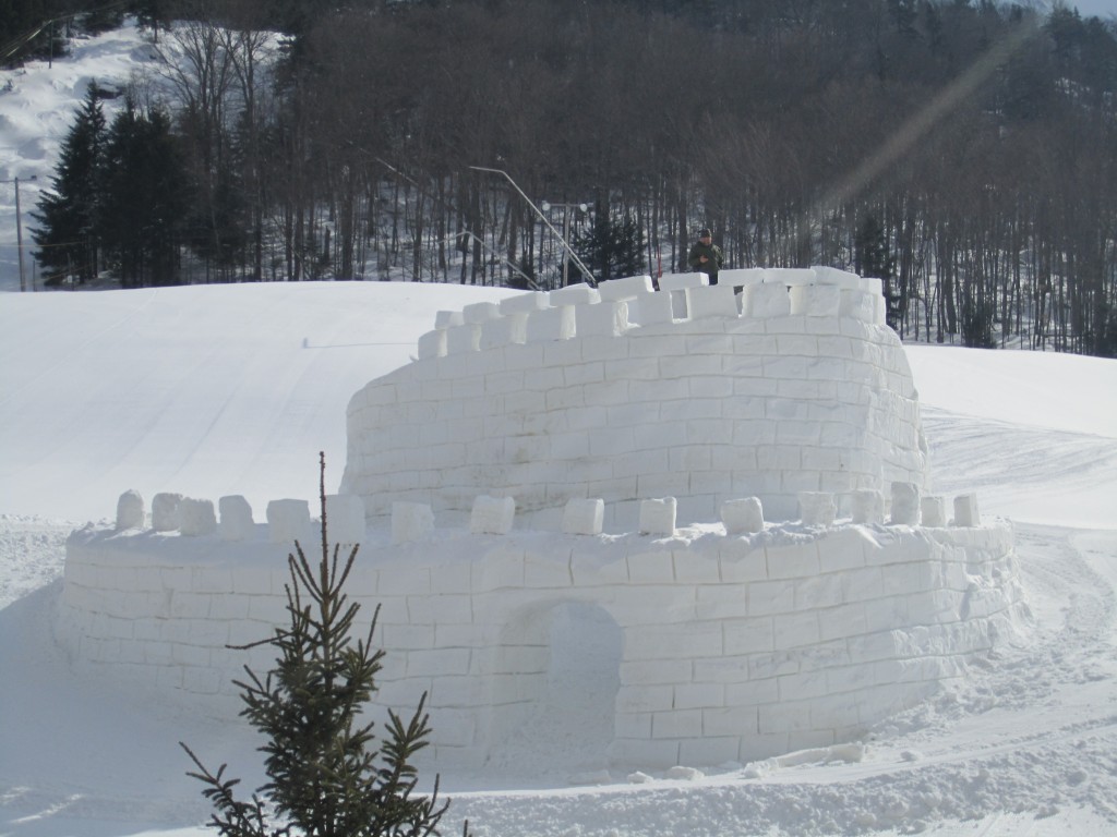 The Winter Carnival Castle at McCauley. Photos by Wende Carr