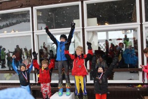 Winners in the U10 Boys Class. Pictured: 1st Place, Trevor Greene, 2nd Place, Cedric Barkauskas, and in 3rd Place, Thomas Levi