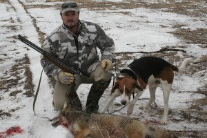 Mark with his coyote