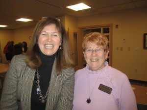 Lauren Kiefer Harrington and Linda Manzo, Adirondack Program Manager for the Alzheimer's Association. Photos by Wende Carr
