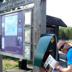 Sven Heaps registering for the Northern Forest Canoe Trail on Tuesday, May 21. Photos by Mike Farmer