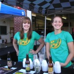 Ashley Toner, left, and Jennifer Malecki representing Ithaca Beer Co.