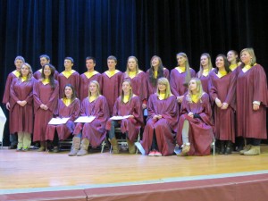 Town of Webb UFSD National Honor Society members... Standing from left are T. McGough; A. Fallon; W. Johnson; S. Notley; W. Lamphear; C. Glasser; J. Gaffney; O. Phaneuf; R. Sessions; B. Brownsell; M. Kelly; A. Brosemer; M. Murphy; and M. Payne. Seated are A. Cooper; M. Greene; M. Rockhill; M. Redpath; and K. Simpson. Photo by Gina Greco