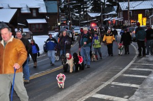 Inlet hosted its annual Pet Parade through the center of town during last weekend’s Christmas on Main Street. Photo by Dave Scranton