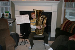 Nathan and his tuba
