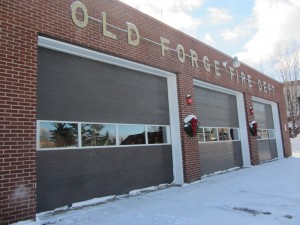 The Old Forge Fire Department  on Fulton Street is able to serve as a public shelter during power outages and other local emergencies. Photo by Gina Greco