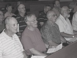 From Left, Front: Bill O’Connell, Jim Ulrich, Ron Barker, John Nuessle. Rear: Dave Hurlbutt, MaryAnn Nelson, Terry Dowd, Stu Nelson, Bruce Thompson. 