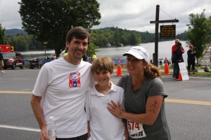 Paul, Jack and  Kathy Rivet of  Old Forge.