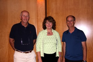 VIEW elected four new board members: Tom Down, Mary Murphy and David Vogel. Missing from photo is Allen Trevett. Photo by Michele deCamp