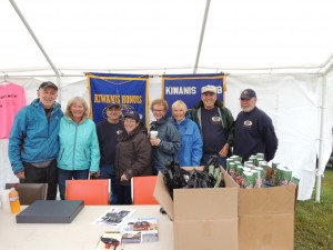 Central Adirondack Kiwanis Members assisting with Kids Day include, from left, Gary VanRiper, his wife Carol VanRiper, Jim Connerty,  Linda Bamberger, Penny Stuart, Carolyn Trimbach and Fred Trimbach, Mike Griffin.  