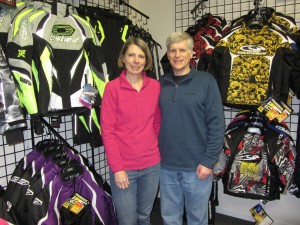 North Street Snowmobile’s new owners, Susan and David Chauncey. Photo by Gina Greco