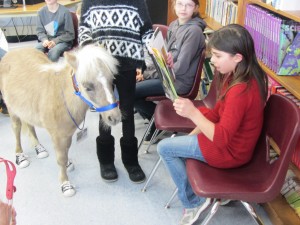 A. Ludwig with River the miniature horse