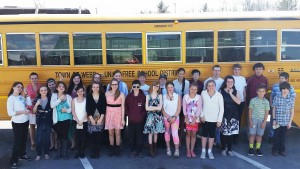 Town of Webb and Inlet students that participated in the the NYSSMA Solo Music Festival in Carthage. Photo Submitted
