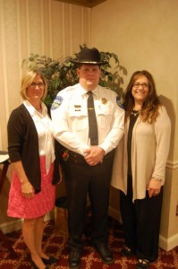Gisele Kress, TOW Police Chief Ron Johnston and Vivian Smith. Photo submitted