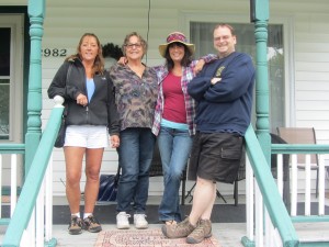The Adirondack Elegant Ladies Production Crew: Andrea Shaw, Joan Breisch, Mindy Hoegerl and Dave Scranton. Photo by Gina Greco