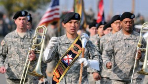 Soldiers of the 10th Mountain Division Army Band at Fort Drum