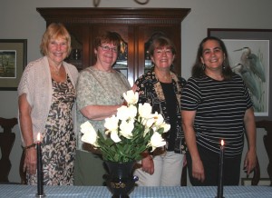 Xi Gamma Iota’s new officers, from left, Carolyn Trimbach, Hazel Dellavia, Gail Murry and Karen Beck. Courtesy photo