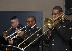 Part of the 10th Mountain Division band’s section. 