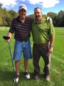 Bill Simpson, left with Tim White of Inlet Golf Club. 